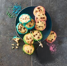 Kinderkekse mit Schokodrops und Streuseln