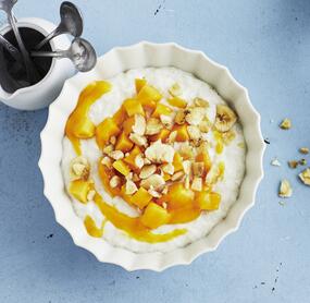 Kokosmilchreis mit Mango