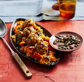 Kürbis-Sauerkraut mit Semmelknödeln