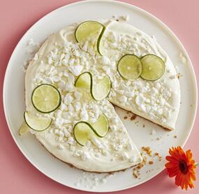 Limetten-Frischkäse-Torte