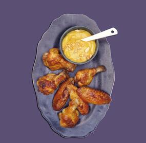 Chickenwings mit Erdnuss-Soße