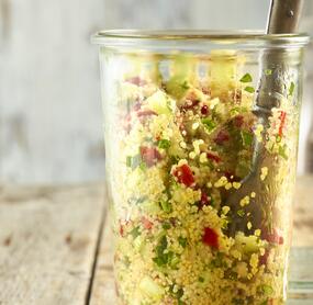 Bunter Couscoussalat für den kleinen Geldbeutel