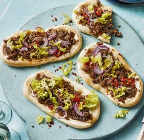 Fladenbrot mit Hackfleisch