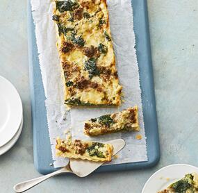 Würzige Hackfleisch-Spinat-Tarte