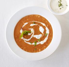 Schnelle Linsen-Kokos-Suppe