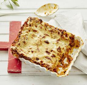 Pilz-Lasagne mit Gemüse und Béchamelsoße