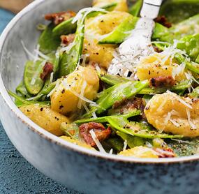 Gnocchi in Parmesansoße