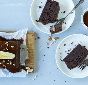 Veganer Schoko-Bananen-Kuchen