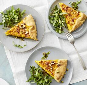 Herbstküche: Kürbis-Käse-Tarte