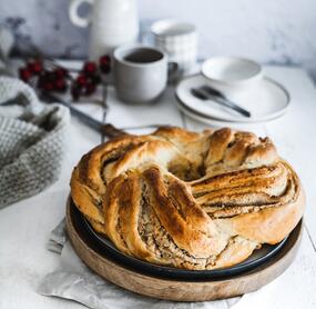 Dänischer Mandel-Marzipan-Kranz