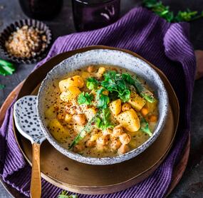 Cremiges Kartoffelcurry