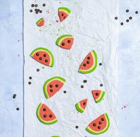 Sommerliche Wassermelonenkekse