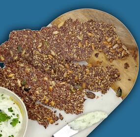 Saaten-Knäckebrot ohne Mehl
