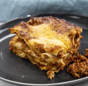 Lasagne mit Crème fraîche