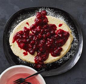 Cheesecake mit Himbeeren