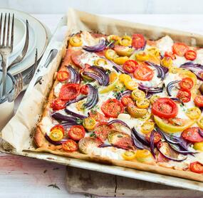 Knuspriger Tomatenkuchen