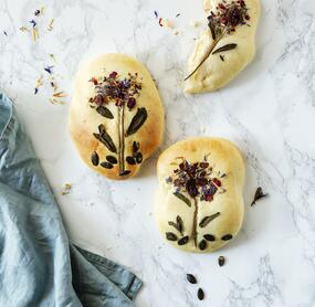 Süßer Focaccia Garden