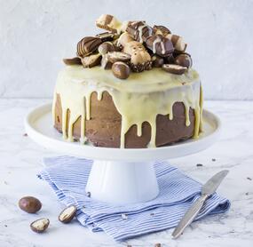 Drip-Cake: „Kinder Schokolade“-Torte mit Wow-Effekt