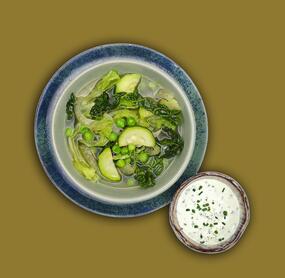 Grüne Minestrone