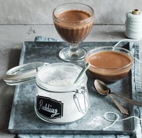 Puddingpulver Schokolade und Vanille