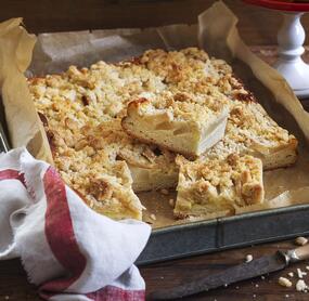 Birnenkuchen mit Streuseln
