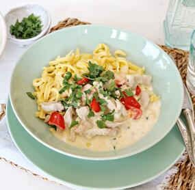 Schlemmer-Geschnetzeltes mit Spätzle