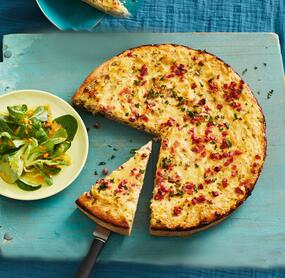 Der leckerste Zwiebelkuchen mit Hefeteig