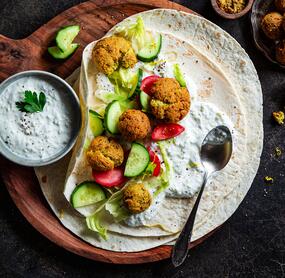 Falafel-Dürüm mit Zaziki