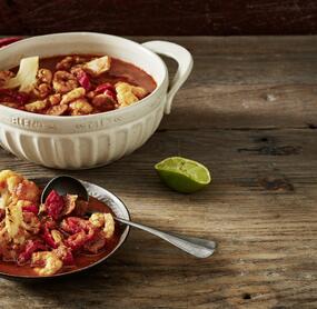 Würziger Garneleneintopf mit Kabanossi