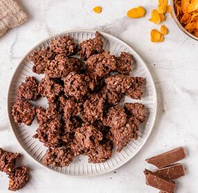 Schoko-Crossies mit zwei Sorten Schokolade