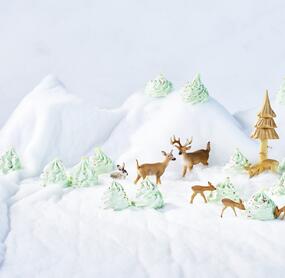 Baiser-Christbäumchen