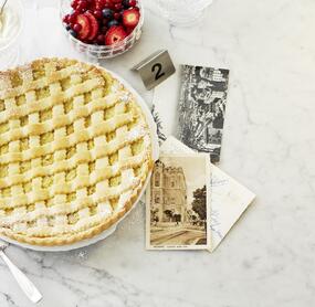 Crostata mit Vanillecreme