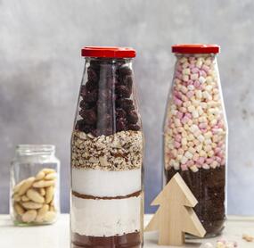 Backmischung „Weihnachts-Brownies“