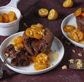 Lava-Cakes mit Kumquats