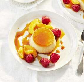 Panna cotta mit Espresso-Karamell