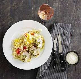 Schweinefilet im Zucchinimantel