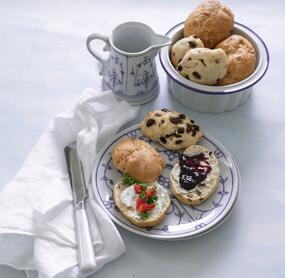 Quarkbrötchen, herzhaft und süß