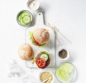 Selbst gemachter Burger