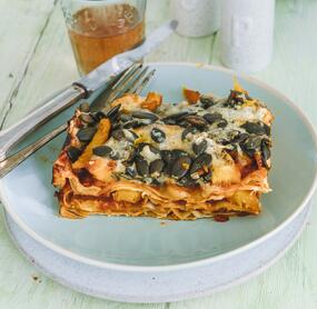 Kürbis-Lasagne mit Bergkäse
