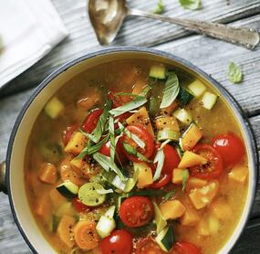 Kürbis-Zucchini-Suppe
