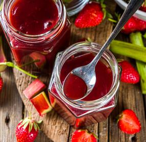 Rhabarber-Erdbeermarmelade