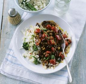 Gemüse-Chili mit Reis