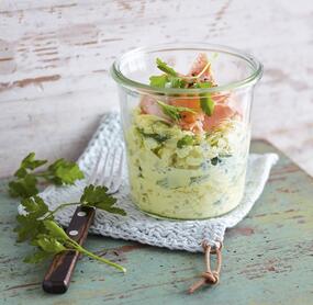 Kohlrabisalat mit Stremellachs
