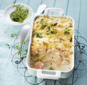 Die BESTE Lachslasagne mit Parmesan