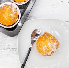 Vanillepudding-Muffins mit wenig Zutaten