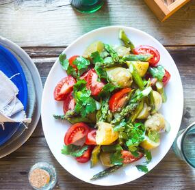 Kartoffelsalat mit Spargel