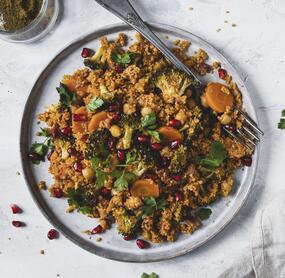 Couscous-Tajine mit Kichererbsen