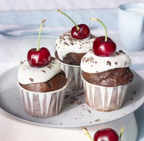 Die leckersten Kirsch-Schokoladenmuffins