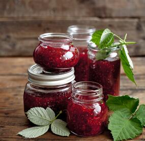 Schnelle Himbeerkonfitüre