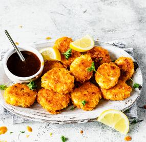 Chicken Nuggets mit süßsaurer Soße